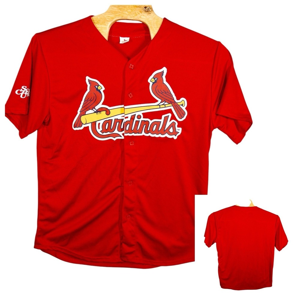 MLB‎ Stitched St. Louis Cardinals SGA Baseball Jersey Mens XL Red